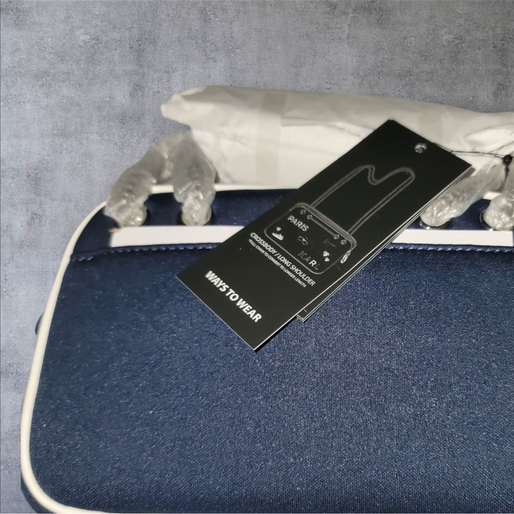 Karl Lagerfeld Navy 'Paris' Crossbody Bag - Picture 2 of 8